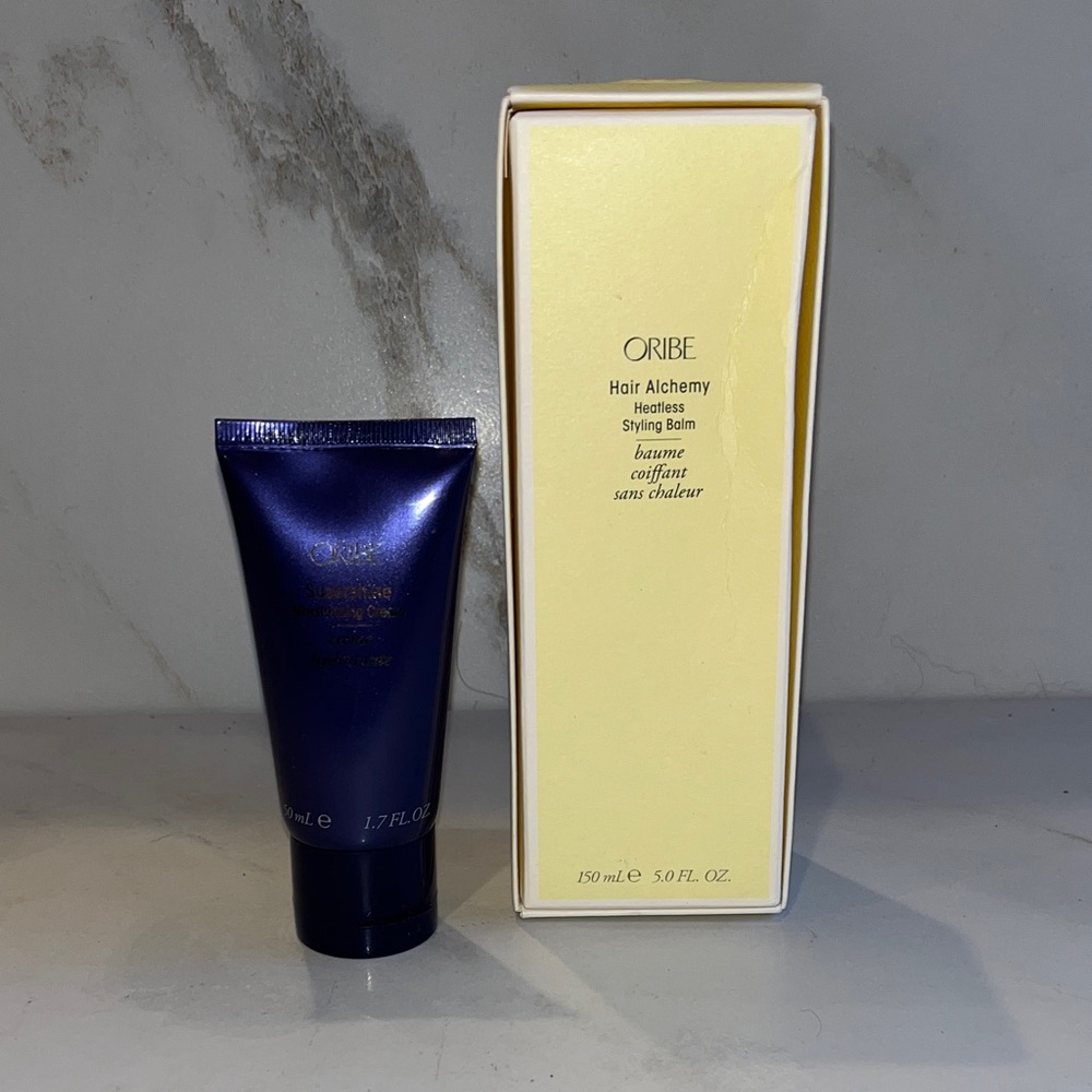 NWT Oribe Hair Alchemy Heatless Styling Balm & Supershine Moisturizing Cream